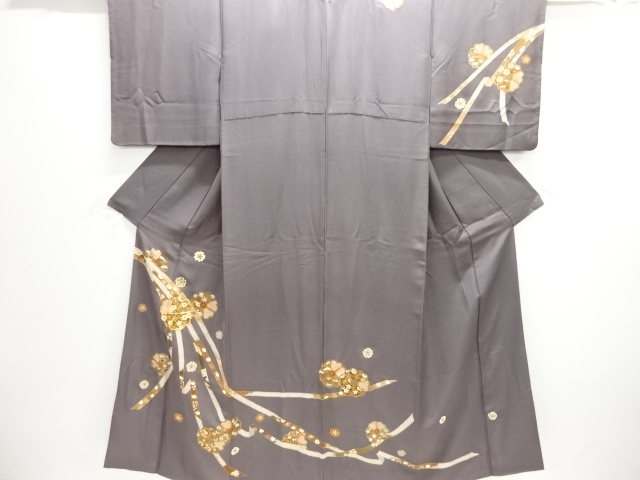 JAPANESE KIMONO / HOMONGI / EMBROIDERY / FLOWER
